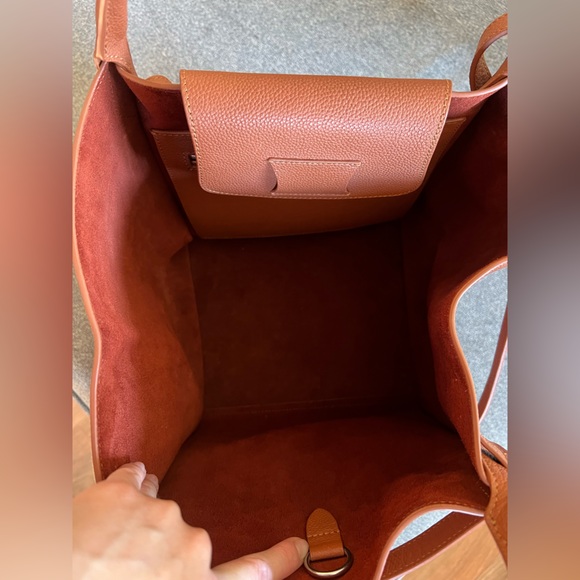 Celine Smooth Calfskin Small Long Strap Big Bag Tan - Picture 12 of 13